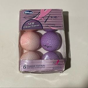 Wilson Hope Breast Cancer Awareness Pink & Purple Golf Balls Pack Of 6